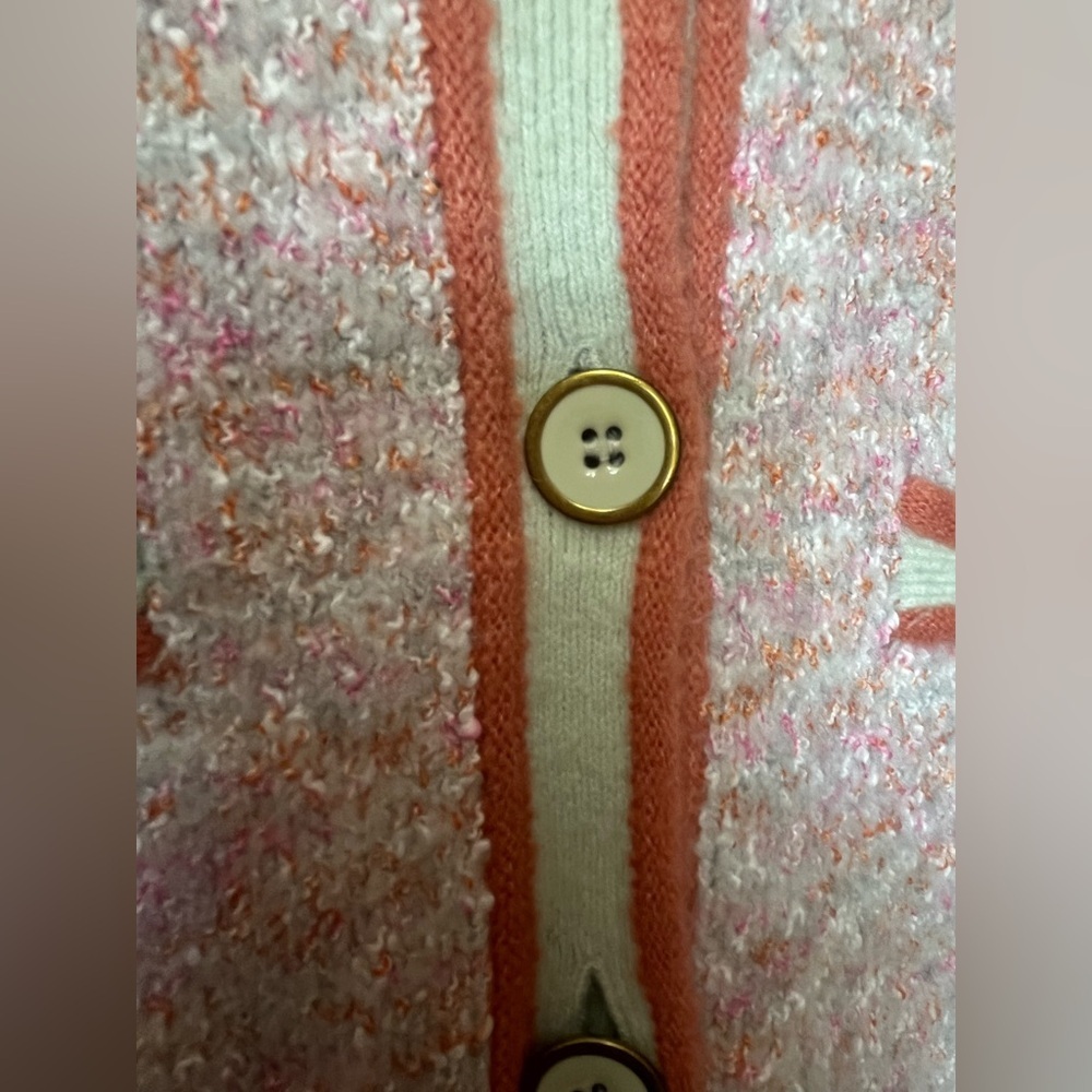 J. Crew Marled Sweater Lady Jacket Soft Colors Size M - Picture 4 of 9